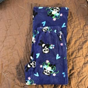 Free Play Panda Fleece Pajama Pants Size Large